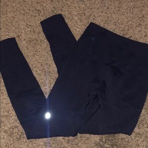 Navy blue speckled lululemon leggings